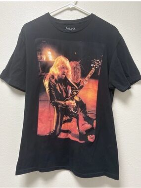 Slayer Black Graphic Print Crew Neck Short Sleeve Cotton T-Shirt Size LG